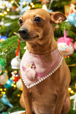 Hundehalstuch - Katzenhalstuch - Rentier - I love you deerly
