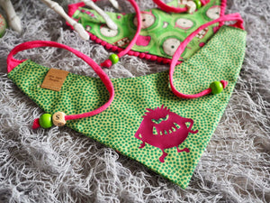 Hundehalstuch - Katzenhalstuch - Monster - Eye catcher