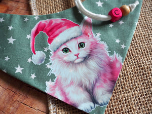 Hundehalstuch - Katzenhalstuch - Weihnachten - Pink Paws