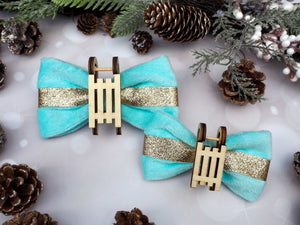 Hundeschleife - Katzenaccessoires - Samt - Never sleigh never