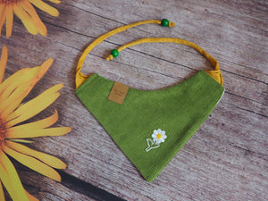 Hunde Halstuch * Hundehalstuch * Hunde Bandana * Blumen * gelb * The sun sets in the Westie