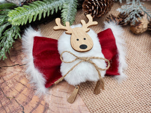 Hundeschleife - Katzenschleife - Rentier - Fleece Navidad