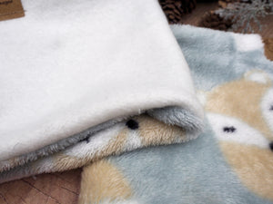 Winter * Dog Scarf * Dog Loop * Fox * Fleece * grey * Foxin' cute