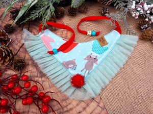Katzenhalstuch - Katzenbandana - Weihnachten - I glove mew