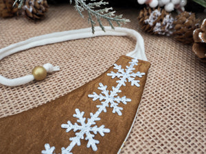 Winter * Dog Bandana * Cat Bandana * Glitter * gold * Ready, set, glow!