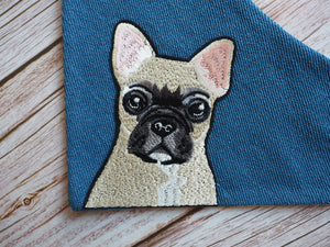 Hundehalstuch - Hundebandana - französische Bulldogge - Parlez-vous Frenchie?