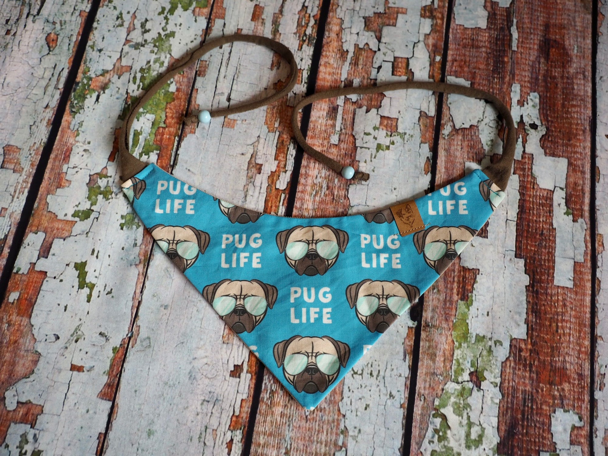 Hundehalstuch - Hundebandana - Mops - Pug Life